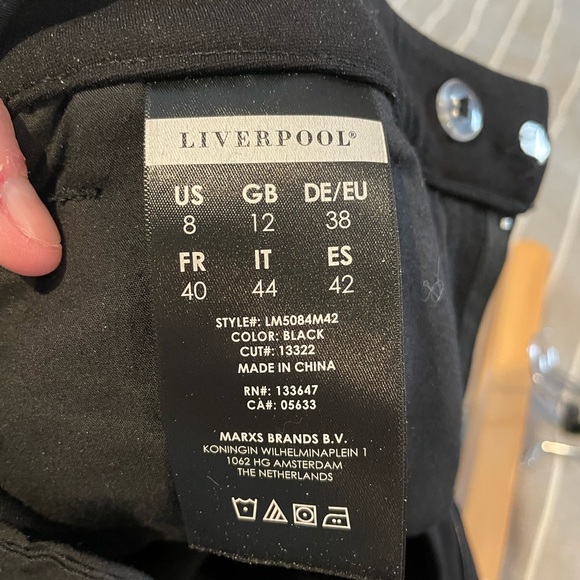 EUC Liverpool black slacks- size 8 - Picture 6 of 6